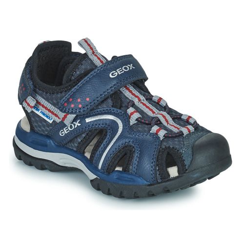 Sandali Geox per bambini J BOREALIS BOY Blu, design elegante e comodo, ideali per la stagione estiva. Realizzati in materiali di alta qualità, questi sandali offrono supporto e traspirabilità, perfetti per i piccoli avventurieri. Scegli i sandali Geox per un look alla moda e il massimo comfort. Disponibili ora per il tuo bambino!