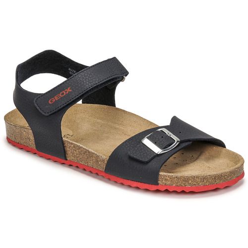Sandali Geox per bambino ragazzo modello J GHITA BOY B in colorazione marine, ideali per la stagione estiva. Realizzati con materiali di alta qualità, offrono comfort e traspirabilità per i piedi dei più piccoli. Perfetti per attività all'aperto e per un look alla moda, questi sandali sono un must-have per il guardaroba estivo dei bambini. Disponibili in diverse misure, assicurano una calzata perfetta e stile.