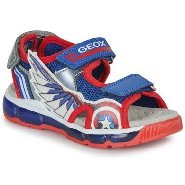 Sandali bambino ragazzo Geox J SANDAL ANDROID BOY Blu, ideali per l'estate. Design alla moda, comfort eccellente e traspirabilità, perfetti per le avventure all'aperto. Scopri il massimo del relax e dello stile per i tuoi bambini con questi sandali Geox.