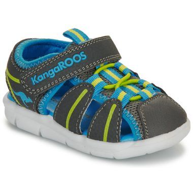Sandali bambini ragazzi Kangaroos K-Grobi in grigio, ideali per l'estate. Design comodo e traspirante, perfetto per attività all'aperto. Scarpe da bambino K-Grobi, resistenti e stilose, adatte per tutti i giorni. Acquista i Kangaroos Sandali bambino ragazzo K-Grobi grigio per il massimo comfort e stile.
