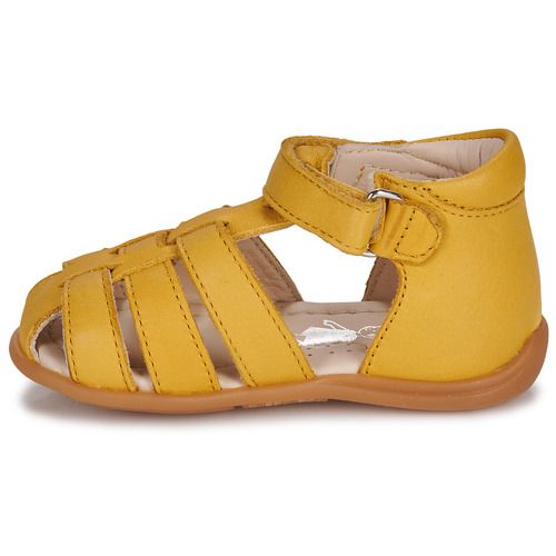 Little Mary LEANDRE Gelbe Kindersandalen - Gr&ouml;&szlig;e 4