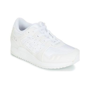 Scarpe Asics bambina ragazza GEL-LYTE III PS in bianco, modello sportivo ideale per la crescita e il comfort, perfette per attività all'aria aperta e uso quotidiano. Fashion e versatili, queste scarpe offrono supporto e stile per le giovani trendsetter.