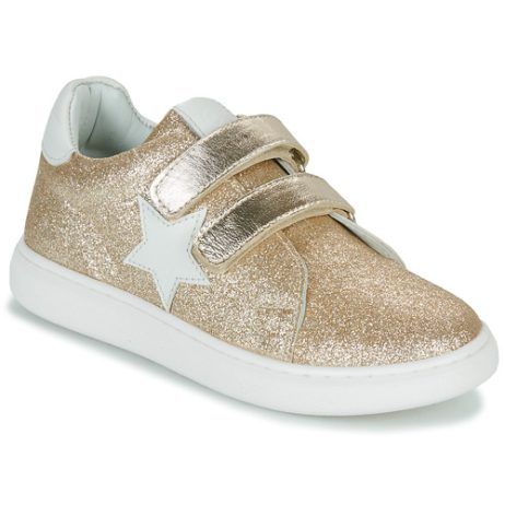 Scarpe bambina ragazza Citrouille et Compagnie ASTINE Oro, eleganti e stilose, ideali per occasioni speciali e quotidiane. Comfort e qualità per i piedi delle più giovani. Disponibili online.