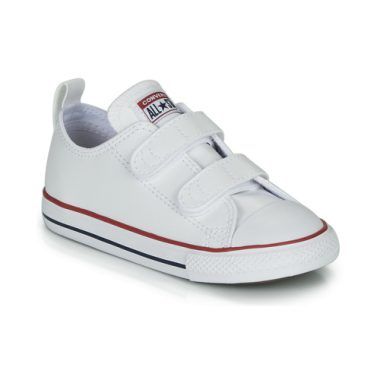 Scarpe bambina ragazza Converse CHUCK TAYLOR ALL STAR 2V - OX Bianco, stile casual e alla moda, perfette per ogni occasione. Queste sneaker versatili offrono comfort e durata, ideali per l'uso quotidiano. Design classico con chiusura a strappo, facile da indossare per le più piccole. Disponibili nella colorazione bianca, aggiungono un tocco elegante a qualsiasi outfit. Perfette per la scuola, il parco o per uscire con gli amici. Acquista ora le Converse CHUCK TAYLOR ALL STAR per un look trendy e funzionale!