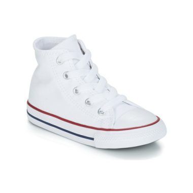 Scarpe bambina ragazza Converse CHUCK TAYLOR ALL STAR CORE HI Bianco, sneaker iconiche in tela con suola in gomma, perfette per ogni occasione. Stile unico e comfort eccezionale per le giovani fashioniste. ideale per scuola e tempo libero. Acquista ora le Converse bianche per un look alla moda e versatile!