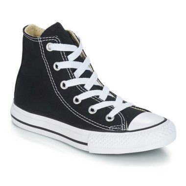 Scarpe bambina ragazza Converse CHUCK TAYLOR ALL STAR CORE HI Nero, sneakers iconiche in pelle nera con alla caviglia, perfette per ogni occasione, stile urbano e comfort unici, adatte per vestire le tue piccole con stile. Acquista ora per un look alla moda!