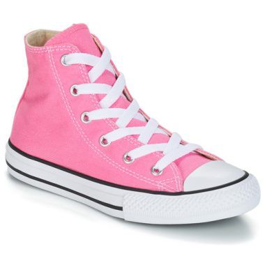 Scarpe bambina ragazza Converse CHUCK TAYLOR ALL STAR CORE HI Rosa, scarpe alte alla moda, ideali per ogni occasione, in vendita online. 