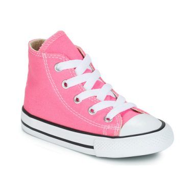 Scarpe bambina ragazza Converse CHUCK TAYLOR ALL STAR CORE HI in rosa, eleganti e trendy, perfette per ogni occasione. Design iconico e comfort assicurato, ideali per le piccole fashioniste. Acquista ora le Converse rosa per un look alla moda!