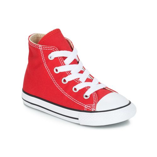 Scarpe bambina ragazza Converse CHUCK TAYLOR ALL STAR CORE HI Rosso, scarpe alte in tela con classico design Chuck Taylor, perfette per un look trendy e casual. Ideali per il tempo libero e adatte a ogni stagione, queste scarpe offrono comfort e stile. Acquista ora le Converse CHUCK TAYLOR ALL STAR per far brillare il tuo guardaroba!