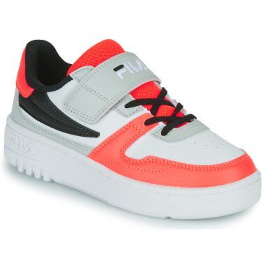 Scarpe Fila bambina ragazza FXVENTUNO velcro kids in bianco, perfette per ogni occasione. Design elegante e pratico con chiusura in velcro, ideali per il comfort quotidiano. Acquista ora le scarpe Fila per un look trendy e sportivo!