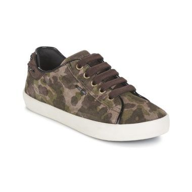 Scarpe Geox KIWI GIRL Verde per bambina e ragazza, elegante e comoda, ideali per l'uso quotidiano. Queste scarpe offrono traspirabilità e stile, perfette per ogni occasione.