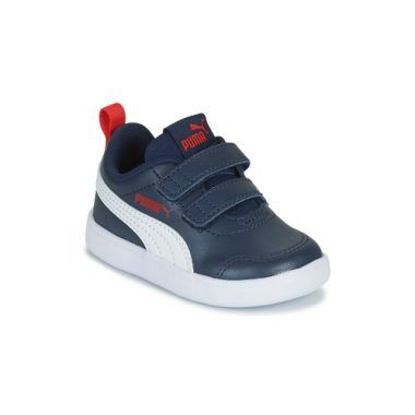 Scarpe bambina ragazza Puma COURTFLEX INF Marine, sneakers eleganti e comode, ideali per la scuola e il tempo libero. Design moderno con dettagli accattivanti, perfette per outfit sportivi e casual. Acquista online le migliori scarpe per bambini, garantendo stile e comfort per le tue piccole.