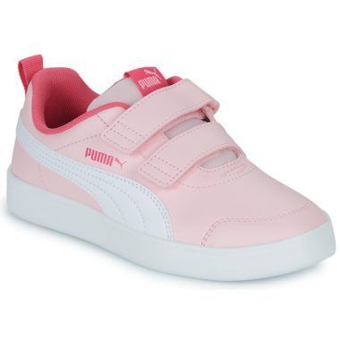 Scarpe bambina ragazza Puma Courtflex v2 V PS Rosa, eleganti e confortevoli per ogni occasione. Design moderno e colorazione rosa vivace. Ideali per attività quotidiane e sport. Scegli la qualità Puma per il comfort dei piedi delle tue bambine.