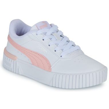 "Scarpe bambina ragazza Puma PS CARINA 20 Bianco, eleganti e trendy, ideali per il tempo libero e le attività quotidiane. Design moderno e comodo, perfette per ogni outfit. Acquista ora le migliori scarpe per ragazze firmate Puma!"