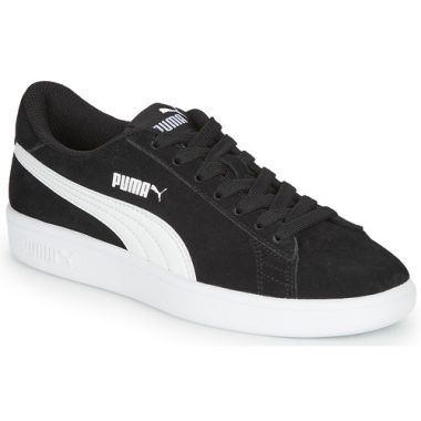 Scarpe Bambina Ragazza Puma Smash v2 SD Jr Nero, eleganti e comode, perfette per ogni occasione. Design moderno e suola resistente, ideali per la vita quotidiana e l'attività sportiva. Disponibili in nero, queste scarpe offrono comfort e stile per le giovani fashioniste. Acquista ora le scarpe Puma per un look alla moda!