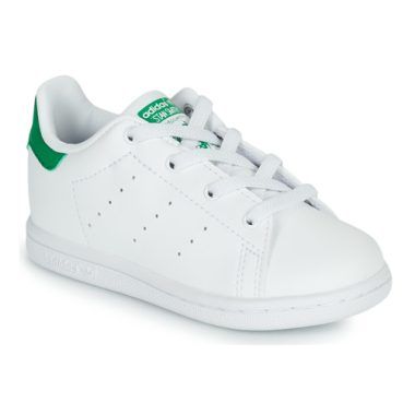 Scarpe bambina ragazza adidas STAN SMITH EL I Bianco - sneakers eleganti e sostenibili per bambini, perfette per ogni occasione. Design classico con dettagli moderni, realizzate in materiali eco-friendly, ideali per garantire comfort e stile. Perfette per la scuola o il tempo libero, queste scarpe adidas sono un must-have nel guardaroba delle ragazze.