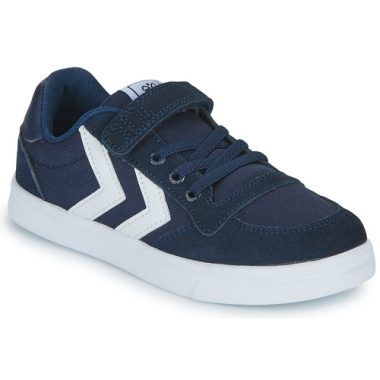 Scarpe bambina ragazza hummel SLIMMER STADIL LOW JR Blu, modelli di tendenza per il comfort e lo stile quotidiano, perfette per le giovani fashioniste. Design elegante con dettagli moderni, ideali per affrontare la giornata con energia e classe. Acquista ora le scarpe hummel per un look impeccabile e alla moda!
