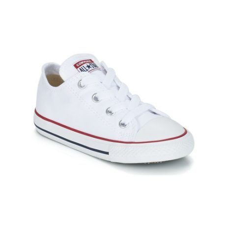 Scarpe bambino ragazzo Converse CHUCK TAYLOR ALL STAR CORE OX Bianco, sneakers classiche in tela con suola in gomma, ideali per ogni occasione, comfort e stile per i più giovani. Perfette per la stagione primaverile ed estiva, disponibili in vari taglie.