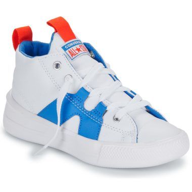 Scarpe bambino ragazzo Converse CHUCK TAYLOR ALL STAR ULTRA in Bianco, stile iconico, comfort eccellente, perfette per l'abbigliamento casual e le attività quotidiane. Ideali per completare ogni look giovanile, disponibili in varie taglie.