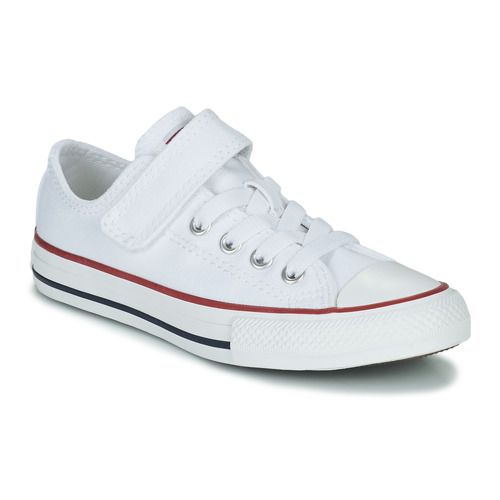 Scarpe bambino ragazzo Converse Chuck Taylor All Star 1V Foundation Ox Bianco, sneakers eleganti e comode, perfette per ogni occasione. Design classico con suola in gomma e tomaia in canvas che garantisce resistenza e stile. Acquista ora le migliori scarpe per bambini e ragazzi.