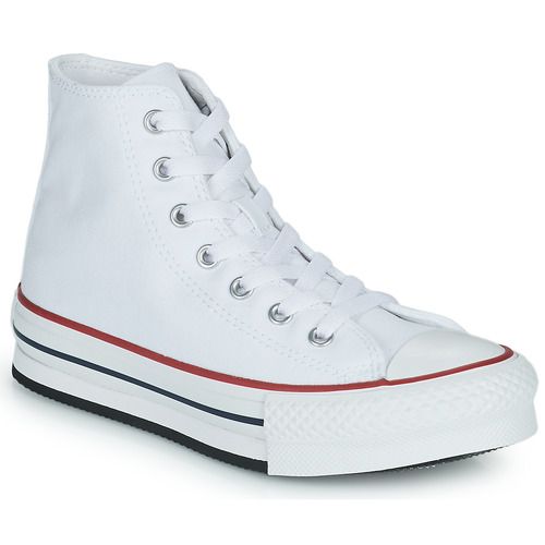Scarpe bambino ragazzo Converse Chuck Taylor All Star EVA Lift Foundation Hi Bianco, ideali per un look trendy e alla moda. Comode e versatili, queste scarpe offrono supporto e stile per ogni occasione. Perfette per il tempo libero e le attività quotidiane, sono realizzate con materiali di alta qualità per garantire durata e comfort. Non perderti queste iconic Converse per il tuo outfit!