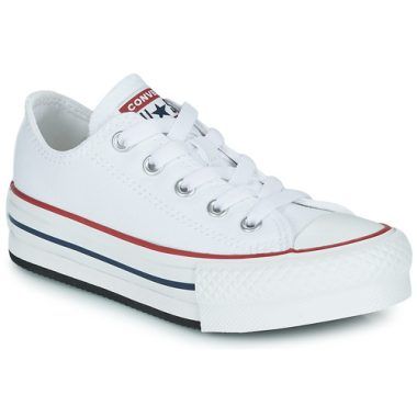 Scarpe bambino ragazzo Converse Chuck Taylor All Star EVA Lift Foundation Ox Bianco, sneakers di alta qualità, design elegante e comodo per l'uso quotidiano. Perfette per ogni occasione, queste scarpe offrono stile e comfort. Acquista ora le Converse ideali per il tuo bambino!