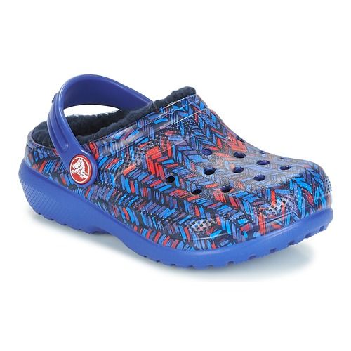 Scarpe Crocs per bambini ragazzo CLASSIC LINED GRAPHIC CLOG K in blu, ideali per comfort e stile. Perfette per attività quotidiane, queste ciabatte leggere e traspiranti offrono supporto e sono facili da indossare. Acquista ora per garantire il massimo del divertimento e della comodità ai tuoi bimbi!