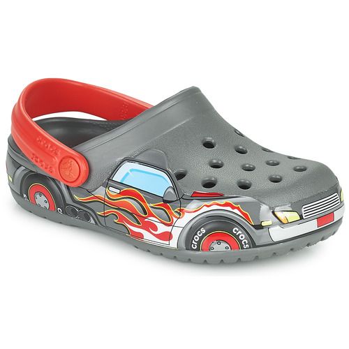 Scarpe Crocs per bambini e ragazzi FLTRUCKBANDCLOG K in grigio, design moderno e confortevole, ideali per l'uso quotidiano e all'aperto. Perfette per le attività estive, realizzate con materiale resistente e traspirante. Acquista ora le Crocs FLTRUCKBANDCLOG K grigie per un comfort senza pari!