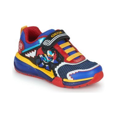 Scarpe Geox per bambini e ragazzi J BAYONYC BOY A di colore blu, ideali per garantire comfort e stile. Queste scarpe sportive sono perfette per le attività quotidiane, grazie alla loro traspirabilità e suola antiscivolo. Acquista ora le Geox Scarpe bambino ragazzo J BAYONYC BOY A Blu per un look alla moda e una camminata sicura.