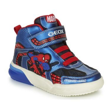 Scarpe Geox J GRAYJAY BOY C Blu per bambini e ragazzi, design moderno e confortevole, ideali per le attività quotidiane. Scarpe traspiranti e alla moda, perfette per ogni occasione. Disponibili online, garantiscono stile e praticità per i più giovani.