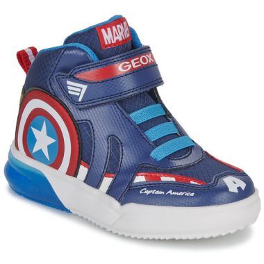 Scarpe bambini Geox J GRAYJAY BOY C Blu, leggere e traspiranti, ideali per l'uso quotidiano. Design alla moda con un comodo sistema di chiusura, perfette per ogni occasione. Acquista ora le migliori scarpe per bambini Geox!