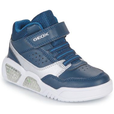 Scarpe Geox J ILLUMINUS BOY B Marine per bambini, ideale per un look alla moda e comfort quotidiano. Design moderno, traspirante e resistente, perfetto per ragazzi attivi. Acquista ora per garantire il massimo in stile e qualità per il tuo bambino!
