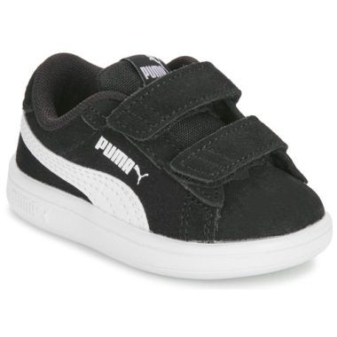 Scarpe Puma SMASH 3.0 INF Nere per bambini e ragazzi, ideali per comfort e stile. Perfette per ogni occasione, queste scarpe sportive offrono una vestibilità ottimale e un design moderno. Acquista ora per il massimo della qualità e del look per il tuo bambino!