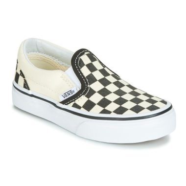 Scarpe bambino ragazzo Vans CLASSIC SLIP-ON Nero, comode e stilose, ideali per ogni occasione. Sneakers slip-on in nero, perfette per un look casual e alla moda. Acquista ora le Vans CLASSIC SLIP-ON, l'ottima scelta per il tuo bambino!