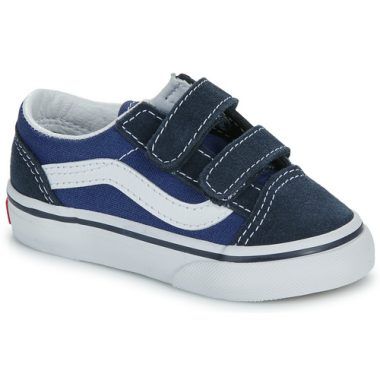 Scarpe Vans bambino ragazzo OLD SKOOL V Blu, sneakers iconiche in blu per ogni occasione, comfort e stile per i più giovani, perfette per attività quotidiane e svago. Acquista ora le Vans OLD SKOOL V Blu per il tuo bambino!