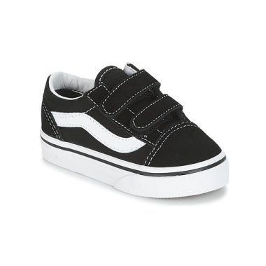 Scarpe bambino ragazzo Vans OLD SKOOL V Nero - Sneakers eleganti e versatili, ideali per ogni occasione. Design classico con comodi strap, perfette per attività quotidiane e sport. Acquista ora le Vans OLD SKOOL V per un look alla moda e comfort assicurato!