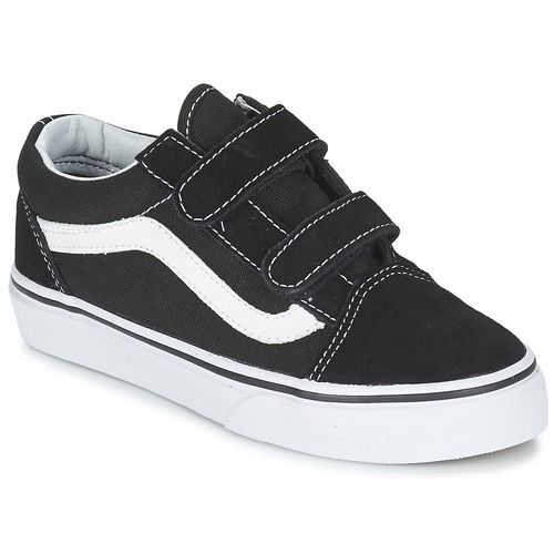 Scarpe Vans bambino ragazzo OLD SKOOL V in colore Nero, design classico e versatile, perfette per ogni occasione. Ideali per garantire comfort e stile ai più giovani, queste scarpe sono un must-have per i piccoli appassionati di moda. Acquista ora le Vans OLD SKOOL V Nero per un look trendy e alla moda!