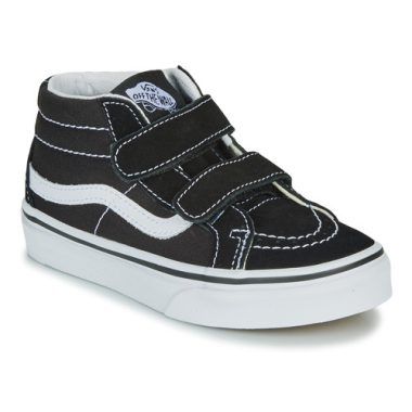 "Vans Scarpe bambino ragazzo SK8-MID REISSUE V Nero, sneaker stilosa e resistente, ideale per il tempo libero e le attività quotidiane. Design elegante con dettagli neri, perfette per chi cerca comfort e tendenze nel mondo della moda giovanile."