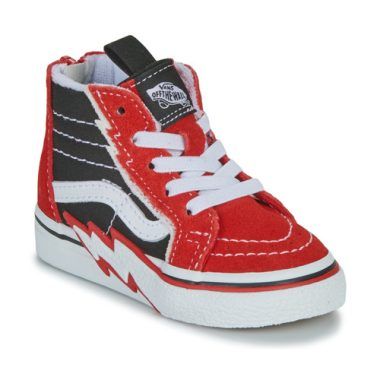 Scarpe Vans TD SK8-Hi Zip Bolt Nero per bambino ragazzo, sneakers alte in stile skater, design elegante e moderno, suola in gomma per una migliore aderenza, ideali per ogni occasione casual. Perfette per bambini attivi e alla moda, combinano comfort e stile. Acquista ora le Vans Scarpe bambino ragazzo TD SK8-Hi Zip Bolt Nero per dare un tocco unico al guardaroba del tuo giovane skater!
