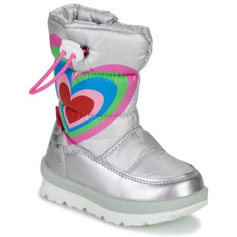 Scarpe da neve Agatha Ruiz de la Prada per bambina, modello APRES SKI in argento, perfette per l'inverno. Design elegante e funzionale, specifiche per attività sulla neve. Ideali per tenere i piedi caldi e asciutti durante le avventure invernali, garantendo comfort e stile. Disponibili ora per le piccole fashioniste!