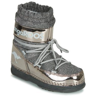 Scarpe da neve Kangaroos K-MOON per bambina in grigio, ideali per l'inverno. Offrono comfort, stile e protezione dalle temperature fredde. Perfette per esplorare la neve e mantenere i piedi caldi e asciutti. Acquista ora le Kangaroos Scarpe da neve bambina ragazza K-MOON Grigio per un look accattivante e funzionale.
