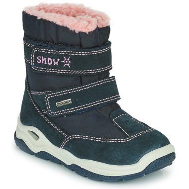 "Citrouille et Compagnie Scarpe da neve bambino ragazzo POUDOU Blu - Stivaletti impermeabili e caldi per l'inverno, ideali per passeggiate sulla neve e attività all'aperto. Design trendy e comfort ottimale per i più piccoli. Perfette per tenere i piedi al caldo e asciutti."
