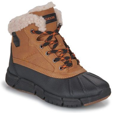 Scarpe da neve Geox per bambino ragazzo J FLEXYPER BOY B ABX in Marrone, ideali per affrontare l'inverno con stile e comfort. Queste scarpe impermeabili garantiscono calore e aderenza su superfici scivolose, perfette per le attività all'aperto. Design accattivante e materiali di alta qualità, perfette per ogni occasione invernale.