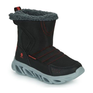 Scarpe da neve per bambini Skechers HYPNO-FLASH 3.0/FAST BREEZE in colorazione nera, ideali per affrontare l'inverno con stile e comfort. Design accattivante e suola antiscivolo, perfette per le attività all'aperto. Acquista ora le Skechers Scarpe da neve bambino ragazzo per garantire ai tuoi ragazzi calore e protezione nelle giornate fredde.
