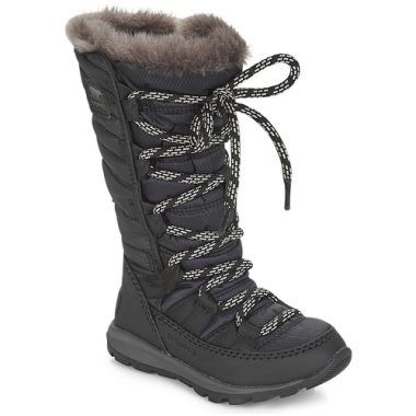 Scarpe da neve bambino ragazzo Sorel CHILDREN'S WHITNEY LACE in nero, ideali per affrontare l'inverno. Realizzate con materiali resistenti e impermeabili, offrono comfort e calore. Perfette per la neve e le attività all'aperto, garantiscono una presa sicura e uno stile moderno. Acquista le Sorel per un inverno avventuroso!