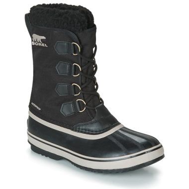 Scarpe da neve uomo Sorel 1964 PAC NYLON Nero, ideali per affrontare l'inverno con stile e comfort. Realizzate con materiali di alta qualità, offrono calore e impermeabilità, perfette per attività all'aperto e condizioni climatiche avverse. Acquista ora le migliori scarpe da neve Sorel per garantire il massimo della protezione e della trazione sulla neve.