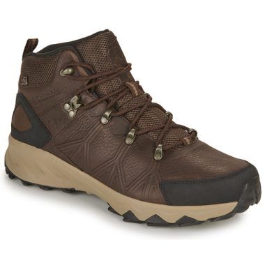 "Scarpe da trekking uomo Columbia PEAKFREAK II MID OD LEATHER marrone, ideali per escursioni e attività all'aperto. Design resistente e traspirante, suola antiscivolo per massima aderenza su terreni impegnativi. Perfette per avventurieri e amanti della natura."