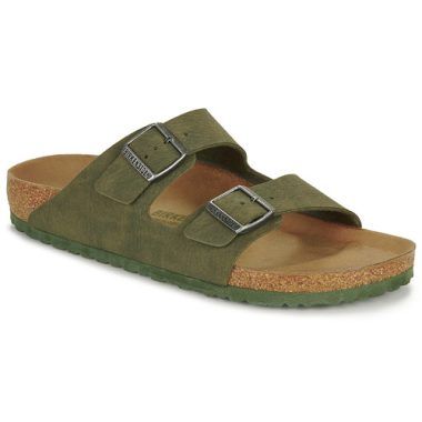 Ciabatta uomo Birkenstock ARIZONA in colore kaki, caratterizzata da un design ergonomico e comfort eccezionale. Perfetta per un look casual e rilassato, ideale per la stagione estiva. Sottopiede in sughero e tomaia in materiale resistente, offre un supporto ottimale per la pianta del piede. Perfette per passeggiate e momenti di relax, queste ciabatte Birkenstock uniscono stile e funzionalità.