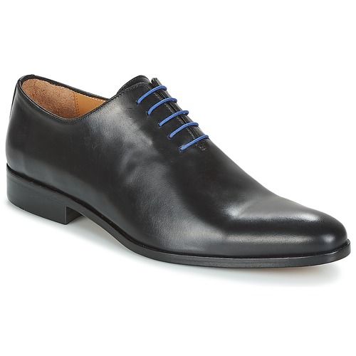 Scarpe da uomo Brett & Sons AGUSTIN in pelle nera, modello Richelieu elegante e raffinato, perfette per occasioni formali e uso quotidiano. Design classico con dettagli sofisticati, ideali per completare look distintivi e professionali.