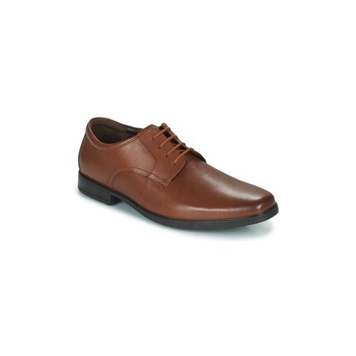 Scarpe Clarks Howard Walk Marrone Derby Uomo, eleganti e comode, perfette per ogni occasione. Design classico con materiali di alta qualità, ideali per un look sofisticato e casual. Acquista online le scarpe Clarks per un comfort e uno stile senza tempo.